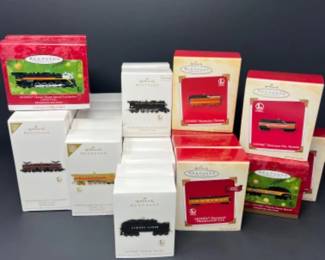 	(32) LARGE LOT of Early 2000s & 2011-2012 Hallmark Lionel Train Ornaments