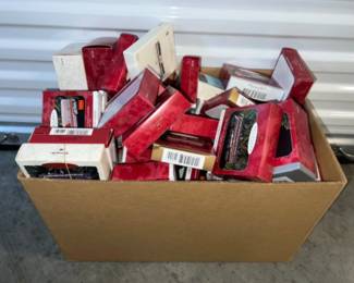 The MOTHERLOAD of Vintage Hallmark Lionel Train Ornaments - 91!