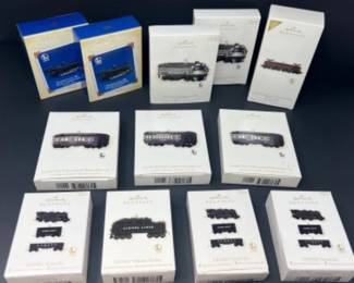 All Aboard! Hallmark Keepsake Lionel Train Ornaments 1 - 12 Boxes