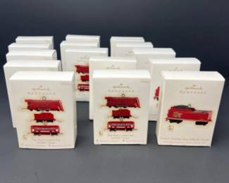All Aboard! Hallmark Keepsake Lionel Train Ornaments 2 - 15 Boxes