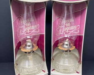 Vintage NEW The Kadaan Collection Decorator Glass Oil Lamps