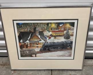S/N Angela Trotta Thomas 'On Schedule' Lionel Print - 310/850