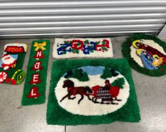 Merry Kitschmas! Retro Latch Hook Christmas Decor