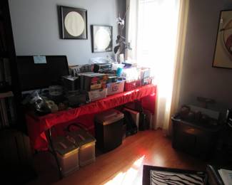 monitors, shredder, office misc