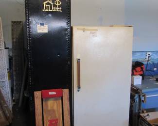 freezer, creeper, shelving