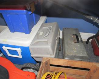 coolers, tool boxes, crate
