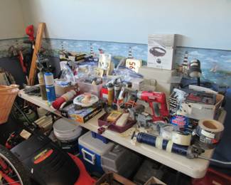 coolers, misc. tools, license plates