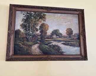 Vintage oil painting