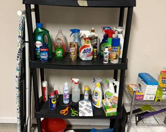 Various cleaning supplies for sale