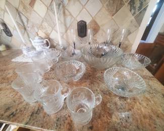 Crystal dish sets