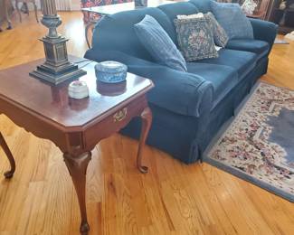 Blue upholstery  sofa set