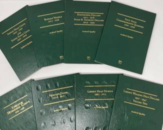 1998 Archival Quality EMPTY Coin Collector Books - Lincoln Book has Coins