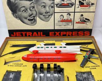 Vintage 1950s Jetrail Express Monorail Train Toy by Northrop Products Inc.