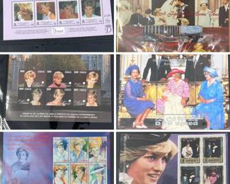 HUGE Princess Diana Stamp Collection & More