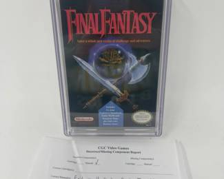 1990 NES Konami Final Fantasy Game - CGC GRADED 9.2