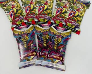 SEALED Pokémon Card Packs - (5) Scarlet & Violet & (3) Sword & Shield Lost Origin