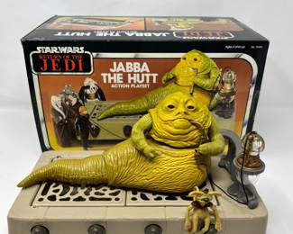 1983 Kenner Star Wars Jabba the Hutt Action Playset - Open