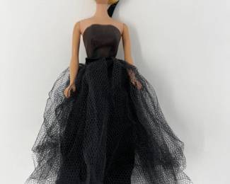 1958 MCMLVIII Mattel Barbie Blonde Bubble Cut Doll