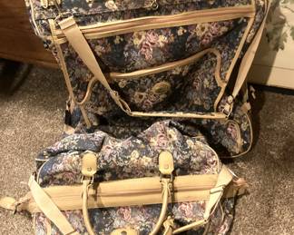 Floral luggage