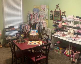 What a fun room full of consigned children's items