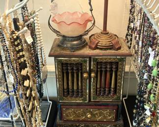 Necklaces; jewelry box