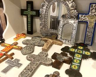 Some of the many crosses
