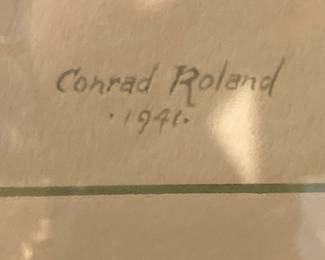 Artist Conrad Roland - (1900 - 1957) was active/lived in Pennsylvania. Conrad Roland is known for bird paintings, illustrations and drawings.
