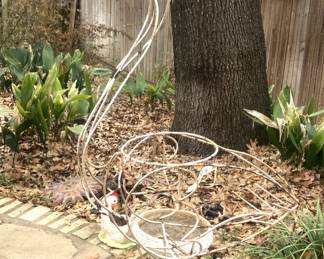 Flamingo plant holder