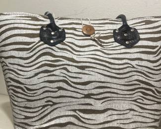 Zebra print purse