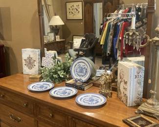 Triple dresser with mirror by Drexel