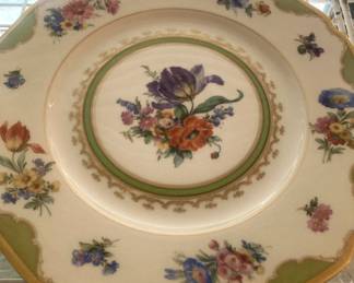 One of several "Madeleine" Hutschenreuther china plates from Germany