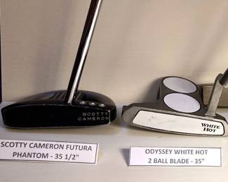 Scotty Cameron Futura Phantom and Odyssey White Hot
