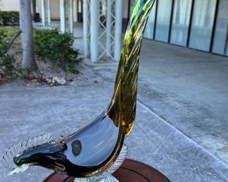 Exquisite Murano Glass Bird 