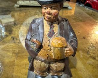 Black Forest Wind Up Whistler Man With Beer