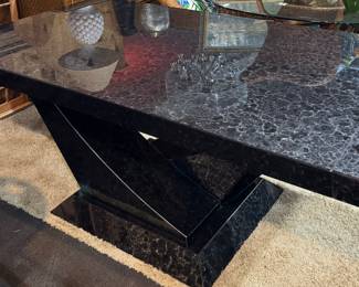 Marble Style Wood Table & Chairs