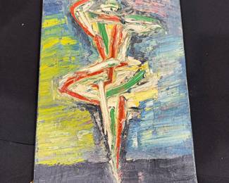 Bosco Signed Oil Dancer