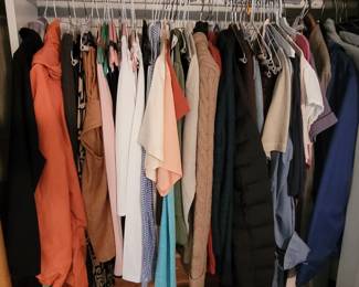 Beautiful array of women's clothing, much of it designer names...see description