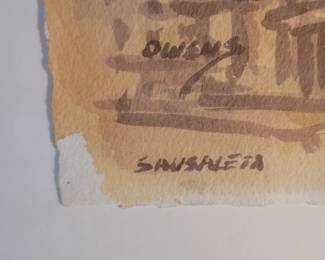 W.G. Owens original watercolor