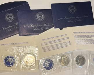 1971 Eisenhower silver dollars