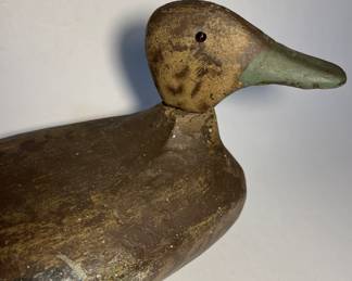 Antique glass eyed duck decoy
