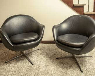 Pair of Overman Swivel Chairs