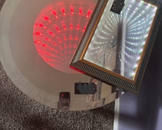 Infinity table and wall hanging