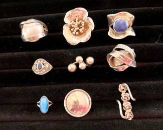 Beautiful Sterling rings