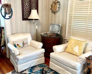 Pair of matching armchairs