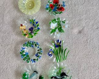 Set of 8 glass dishes - Ruffle Edge
