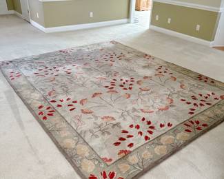 POTTERY BARN 8' X 10' AREA RUG - 100% WOOL HAND-TUFTED RUG