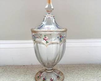 Glass apothecary jar