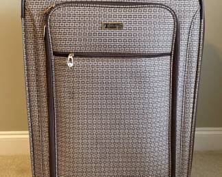 LONDON FOG EXPANDABLE ROLLING LUGGAGE - BROWN & CREAM