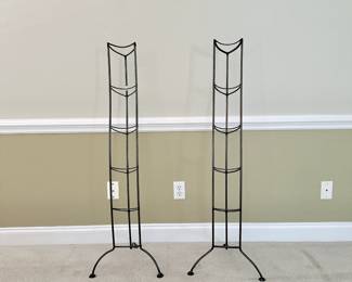 SLEEK METAL DVD/CD STORAGE TOWER - SET OF 2