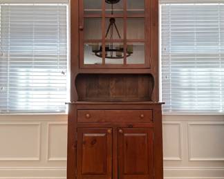 VINTAGE AMISH 2 PIECE HUTCH - DINING FURNITURE